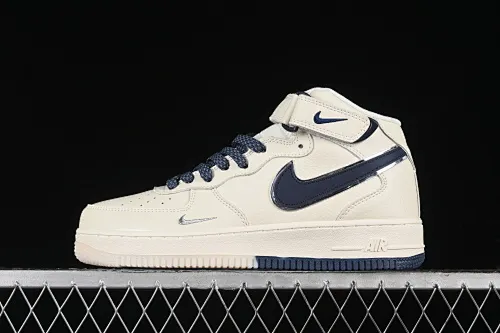 All categories Nk Air Force 1 Air Force series Nk Air Force 1 Mid Air Force mid-top Nk Air Force 1'07 Mid rice dark blue two-color bottom Air Force One starry mid-top casual sneakers XL0236-233